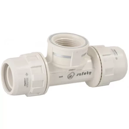 Тройник ЗУБР &quot;ШиреФит&quot; переходной &quot;штуцер с гайкой - внутренняя резьба - штуцер с гайкой&quot;, 20мм-1/2&quot;-20мм 51502-20-1/2-20 купить в Тюмени