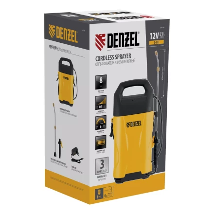Опрыскиватель аккумуляторный Denzel D-8LI, 8 л, 12 В, 2 Ач 64795 купить в Тюмени