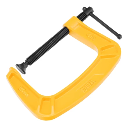 Струбцина G-образная Denzel, усиленная, 100 мм, 20643 купить в Тюмени