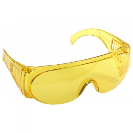 Очки STAYER &quot;STANDARD&quot; защитные, поликарбонатная монолинза с боковой вентиляцией, желтые 11042 купить в Тюмени