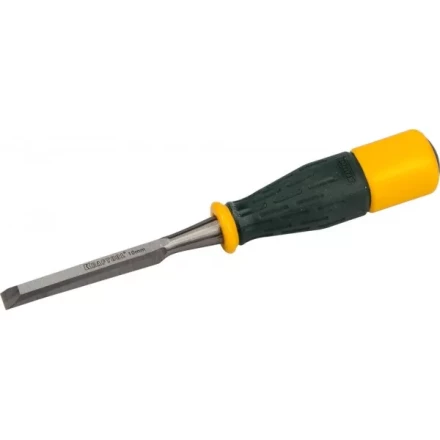 Стамеска KRAFTOOL &quot;EXPERT&quot; упрочненное полотно, ударочпрочная двухкомп ручка, стальной затыльник для ударных работ,10мм 1815-10_z01 купить в Тюмени