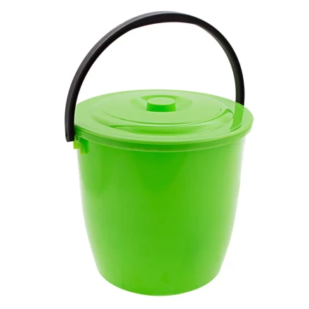 Ведро пластмассовое круглое 13 л, с крышкой, Light Elfe 92940 купить в Тюмени