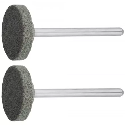 Круг ЗУБР абразивный шлифовальный из карбида кремния на шпильке, P 120, d 20x3,2мм, L 45мм, 2шт 35916 купить в Тюмени