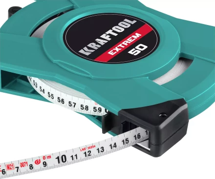 Мерная лента геодезическая со стальным нейлоновым полотном и х4 смоткой 34185-50 купить в Тюмени