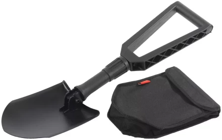 Лопата GRINDA складная, туристическая, в чехле, фиберглассовая рукоятка, 240 / 590 мм 8-421826_z01 купить в Тюмени