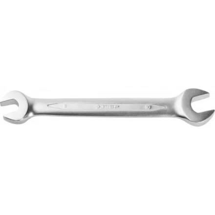 Ключ ЗУБР &quot;ПРОФИ&quot; гаечный рожковый, Cr-V сталь, хромированный, 8х10мм 27027-08-10 купить в Тюмени