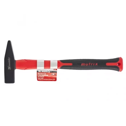 Молоток слесарный &#039;&#039;optimal&#039;&#039; 400г фибергласовая обрезиненная рукоятка квадратный боек MATRIX 10368 купить в Тюмени