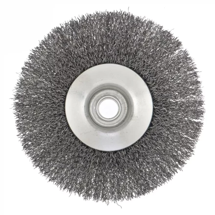 Щетка для УШМ 125 мм М14 &quot;тарелка&quot; витая проволока СИБРТЕХ 746167 купить в Тюмени