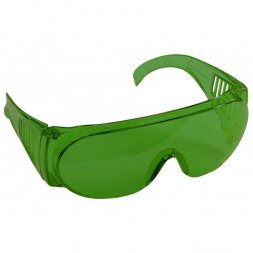Очки STAYER &quot;STANDARD&quot; защитные, поликарбонатная монолинза с боковой вентиляцией, зеленые 11044