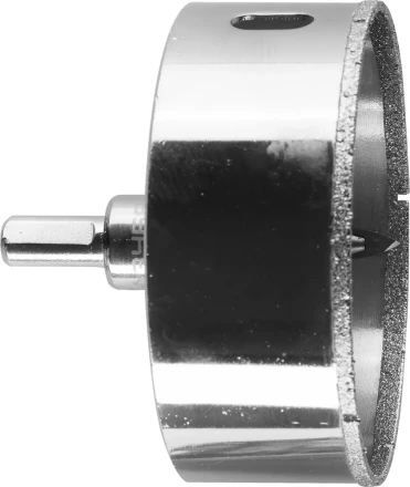 Коронка ЗУБР алмазная в сборе по кафелю, керамике с центрирующим сверлом и имбусовым ключом, зерно 60, 90мм 29850-90 купить в Тюмени