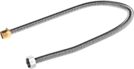 Подводка ЗУБР &quot;ЭКСПЕРТ&quot; сильфонная из нержавеющей стали, для воды, г/ш  (гайка-штуцер), 1/2&quot;, 0,6м 51011-G/S-060 купить в Тюмени