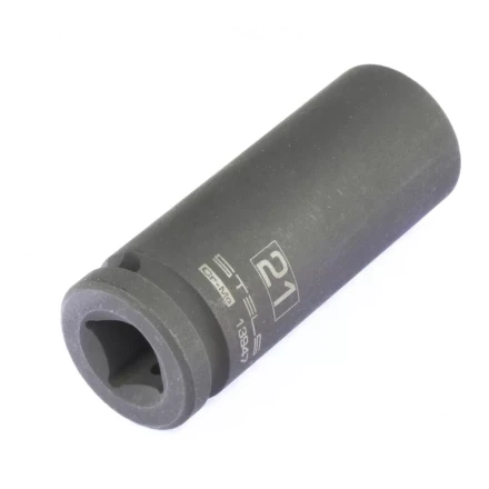 Головка ударная удлиненная шестигранная 21мм 1/2&quot; CrMo Stels 13947 купить в Тюмени