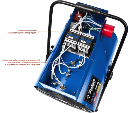 Пушка тепловая круглый корпус ЗТП-15 серия ПРОФЕССИОНАЛ купить в Тюмени