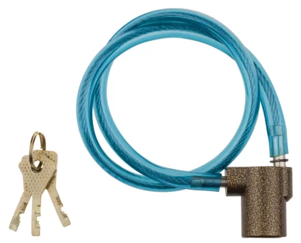 Замок навесной ЗУБР &quot;МАСТЕР&quot; велосипедный, дисковый механизм секрета, ключ 7 PIN, 600мм 3720-6-01_z01 купить в Тюмени