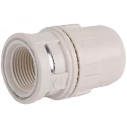 Муфта ЗУБР &quot;ШиреФит&quot; соединительная, &quot;штуцер с гайкой - внутренняя резьба&quot;, 26мм-3/4&quot; 51462-26-3/4