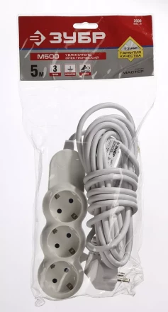 Удлинители электрические М500 3 гнезда серия МАСТЕР купить в Тюмени