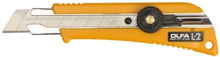 Нож OLFA с выдвижным лезвием эргономичный с резиновыми накладками, 18мм OL-L-2 купить в Тюмени