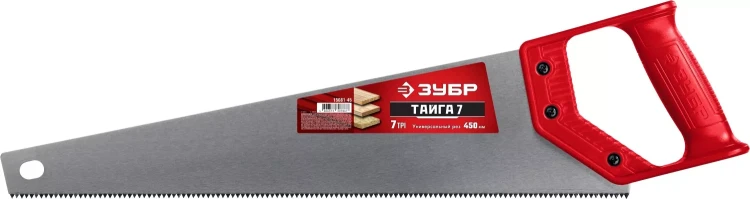 ЗУБР Тайга-7, 450 мм, универсальнаяножовка (15081-45) купить в Тюмени