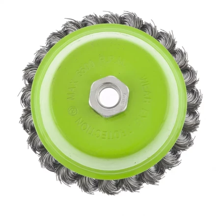 Щетка для УШМ 75 мм М14 &quot;чашка&quot; крученая металлическая проволока СИБРТЕХ 746247 купить в Тюмени