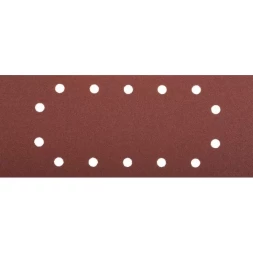 Лист шлифовальный ЗУБР "МАСТЕР", 14 отверстий, для ПШМ на зажимах, Р120, 115х280мм, 5шт 35594-120