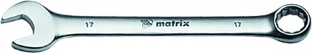 Ключ комбинированный 11 мм CrV матовый хром MATRIX 15107 купить в Тюмени