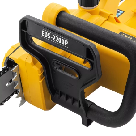 Пила цепная электрическая Denzel EDS-2200P, 2.2 кВт,поперечная, шина 45 см, шаг 3/8, паз 1.3 мм, 63 звена 95617 купить в Тюмени