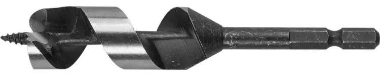 ЗУБР. Сверло по дереву, спираль Левиса, шестигранный хвостовик 1/4", 20х120мм 29483-120-20 купить в Тюмени