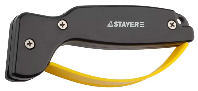 Точилка STAYER "MASTER" универсальная, для ножей, с защитой руки, рабочая часть из карбида 47513 купить в Тюмени
