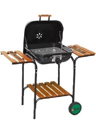 Барбекю с деревянными полками 45х45 см PALISAD Camping 69576 купить в Тюмени