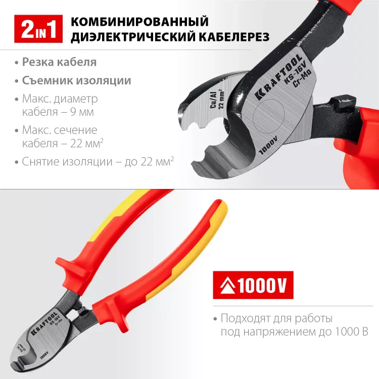 Кабелерез KS диэлектрические 1000 В 23333-16V купить в Тюмени