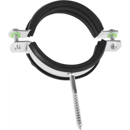 ЗУБР. Хомут трубный оцинкованный, с шурупом, 2 1/2&quot;, 1шт 37854-73-82-1 купить в Тюмени