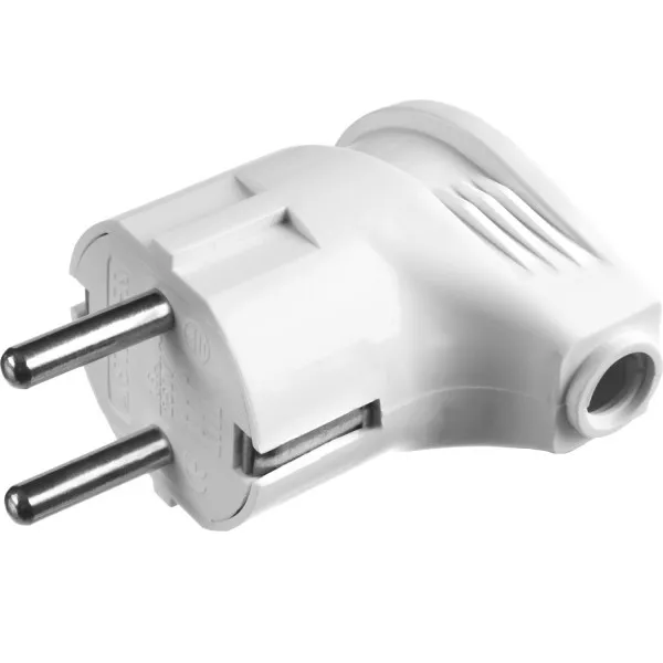 Вилка MAXElectro электрическая, 16А/220В, угловая, с заземлением, белая, STAYER 55161-W купить в Тюмени