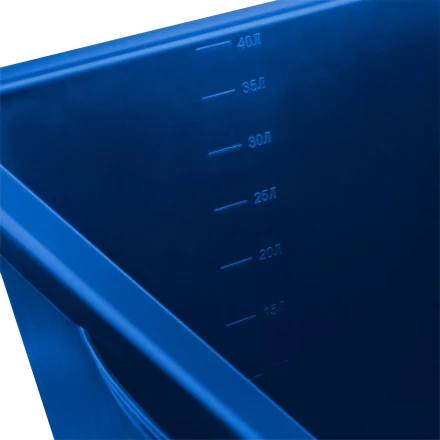 ЗУБР 40 л, первичный высокопрочный пластик, усиленный прямоугольный строительный таз (06096-45) купить в Тюмени