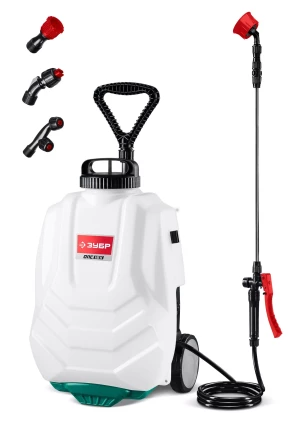 ЗУБР 16 л, колеса, аккумуляторный опрыскиватель (ОПС-16К) купить в Тюмени