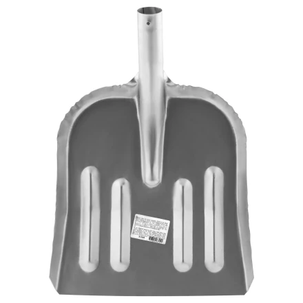 Лопата для уборки снега стальная оцинкованная, 320 х 340 мм, без черенка, Россия 615365 купить в Тюмени