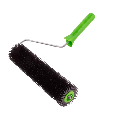 Валик игольчатый для наливных полов с ручкой, острая игла, 300 мм Сибртех 81111 купить в Тюмени