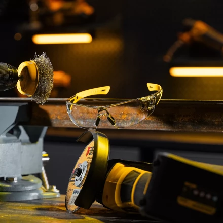 Очки защитные открытые Denzel 89191, поликарбонатные, прозрачная линза, 2х комп.дужки купить в Тюмени