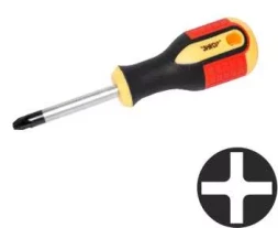 Отвертка крестовая РH№0х 75мм,трехкомп.рук 1/12/120 19670