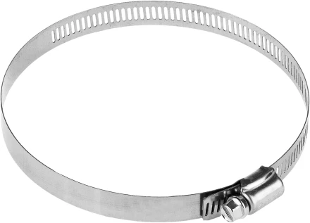 Хомуты ЗУБР &quot;ЭКСПЕРТ&quot;, нерж. сталь, просечная лента 12 мм, 105-127 мм, 50 шт 37815-105-127-50 купить в Тюмени