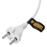 Шнур сетевой Denzel Energy Series, ПВС, 3 м, 2 x 1 мм, с неразборной вилкой, белый, 3 м, 37664 купить в Тюмени