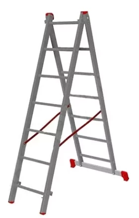 Лестница 2-х секционная алюминиевая 2*7 1013293 купить в Тюмени