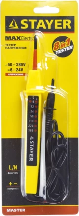 Тестер напряжения STAYER &quot;МASTER&quot;, 6-380В, 180мм 45284 купить в Тюмени