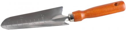 Совок GRINDA посадочный узкий из нержавеющей стали с деревянной ручкой, 290 мм 8-421113_z01 купить в Тюмени