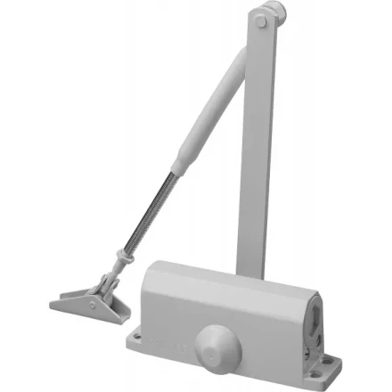 Доводчик дверной STAYER, для дверей массой до 40 кг, цвет белый 37916-50 купить в Тюмени