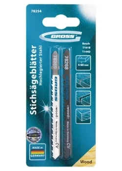 Набор полотен для электролобзика по дереву 2шт GROSS 78254 купить в Тюмени