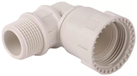 Переходник угловой 90° ЗУБР &quot;ШиреФит&quot; &quot;накидная гайка - наружная резьба&quot;, 20мм - 1/2&quot; 51485-20-1/2 купить в Тюмени