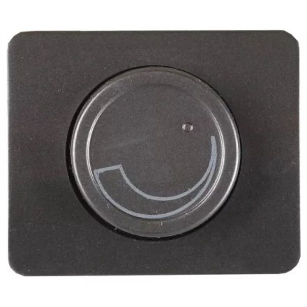 Диммер СВЕТОЗАР &quot;ГАММА&quot; без вставки и рамки, цвет темно-серый металлик, 60-800Вт SV-54142-DM купить в Тюмени