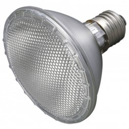 Лампа галогенная СВЕТОЗАР с защитным стеклом, цоколь E27, диаметр 97мм, 75Вт, 220В SV-44867