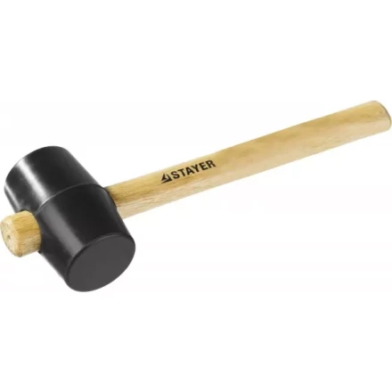 Киянка STAYER резиновая черная с деревянной ручкой, 225г 20505-40 купить в Тюмени