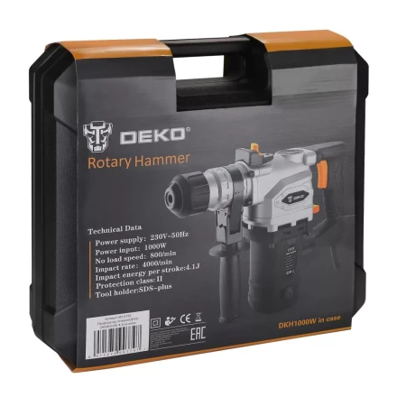 Перфоратор DKH1000W DEKO, 063-4160 в кейсе купить в Тюмени